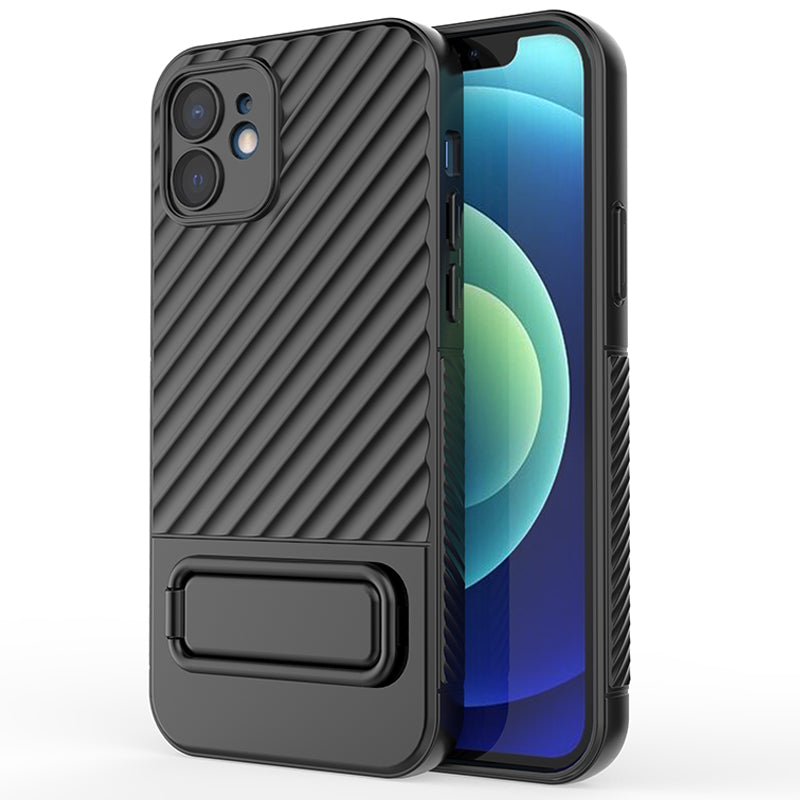 Telefontaske til iPhone 12 Kickstand Telefon Rygbeskytter Anti-støv TPU telefoncover Telefontaske til iPhone 12 Kickstand Telefon Rygbeskytter Anti-støv TPU telefoncover